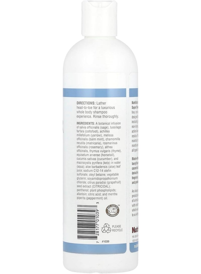 NutriBiotic, Super Shower Gel, Non-Soap, Fragrance Free, 12 fl oz (355 ml) - Image 2